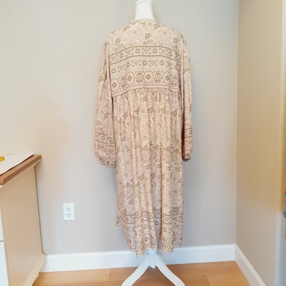 R. Vivimos Slit Neck Tassel Dress - Picture 6 of 15